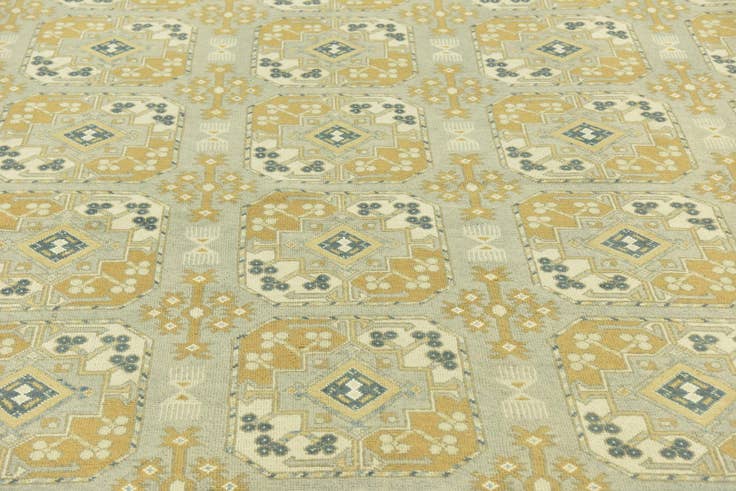 Detail image of 10' 2 x 15' Hand Knotted Peshawar Ziegler Wool Rug