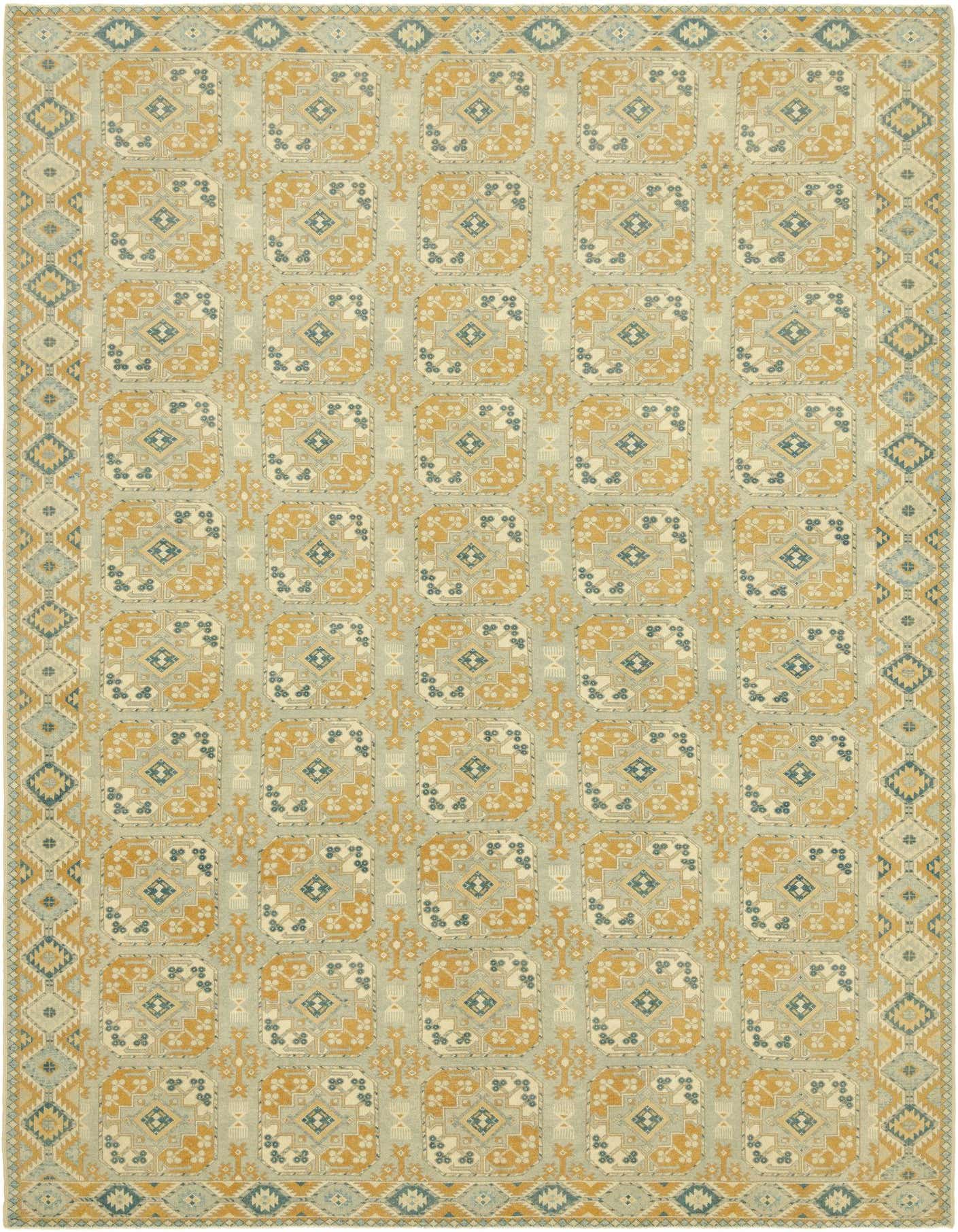 10' 2 x 15' Hand Knotted Peshawar Ziegler Wool Rug