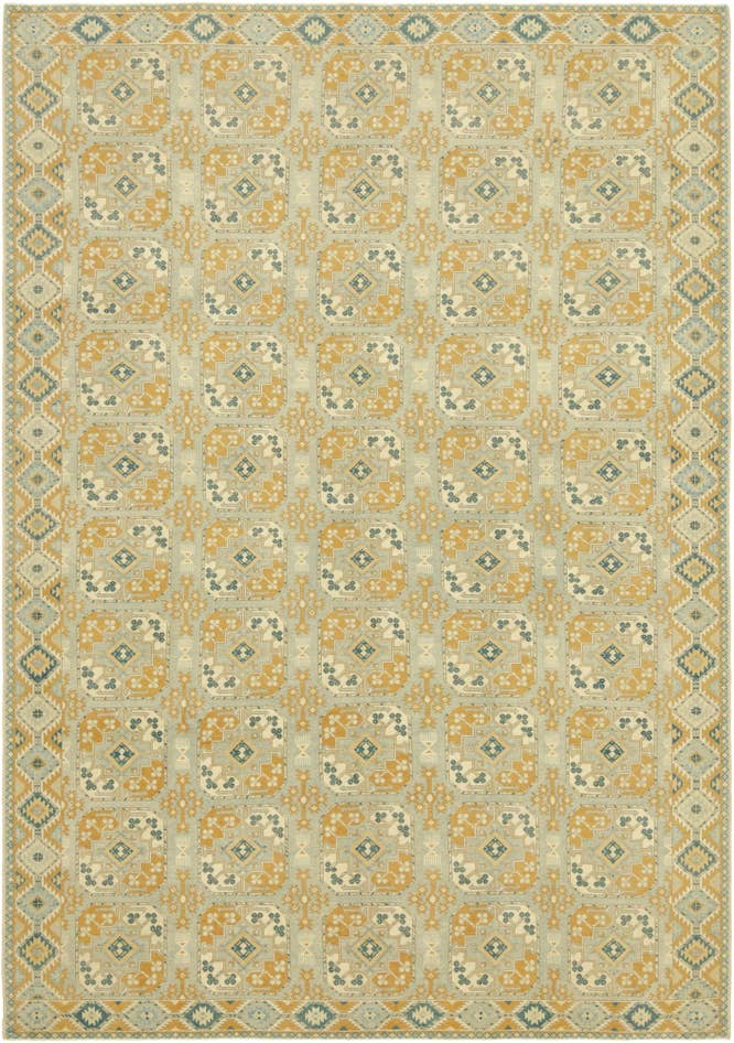 Detail image of 10' 2 x 15' Hand Knotted Peshawar Ziegler Wool Rug