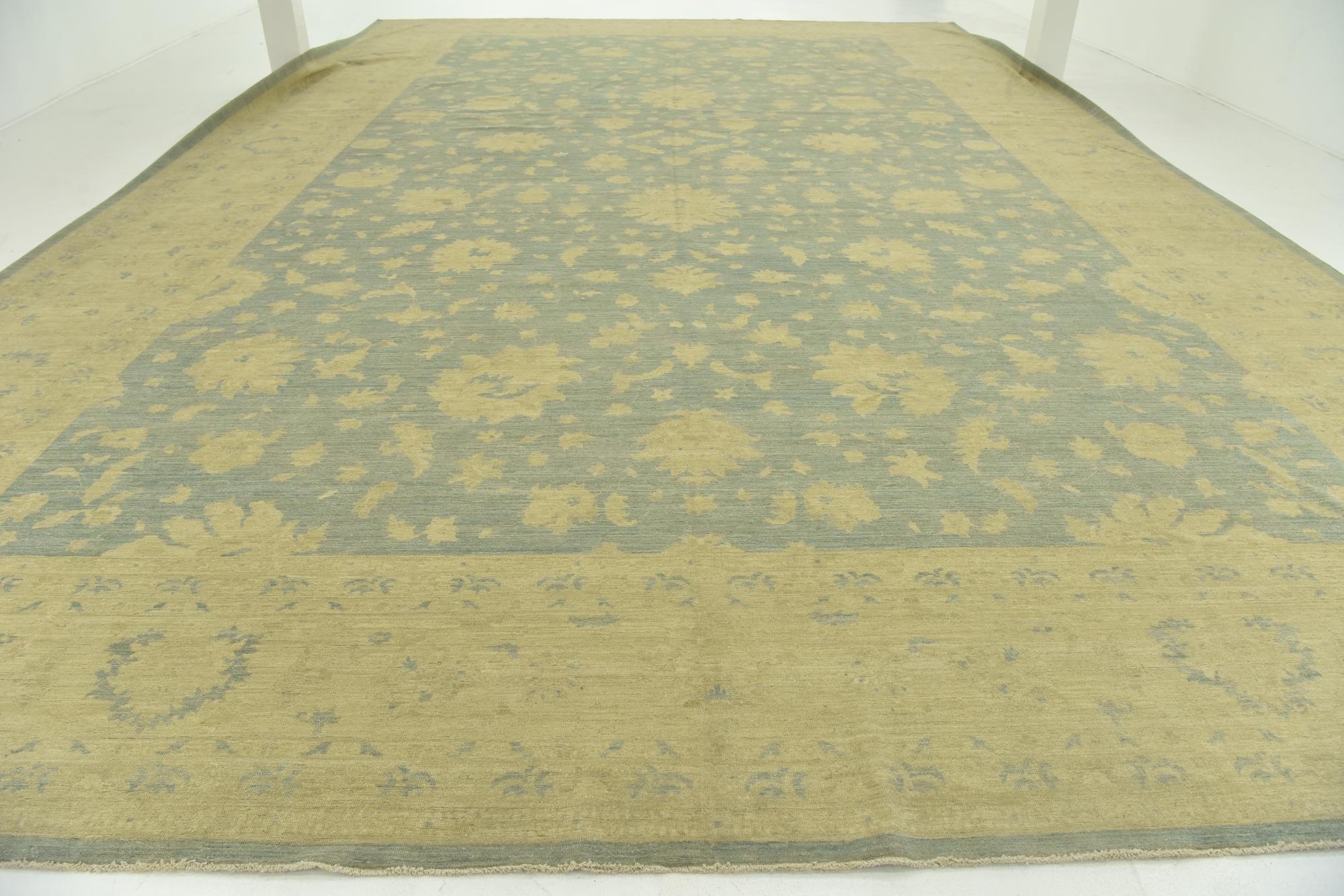 16' 4 x 25' 4 Hand Knotted Peshawar Ziegler Rug