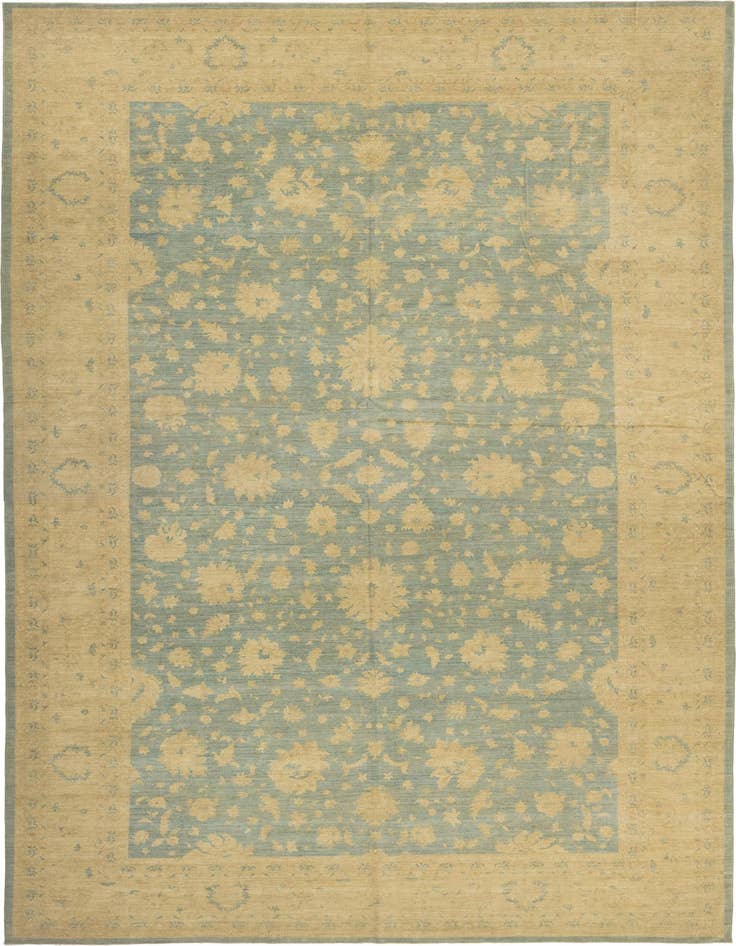 Detail image of 16' 4 x 25' 4 Hand Knotted Peshawar Ziegler Rug
