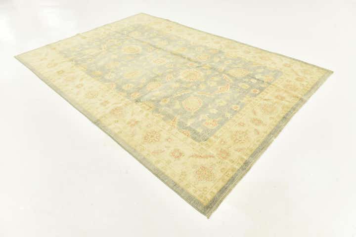6' 7 x 9' 7 Hand Knotted Peshawar Ziegler Rug