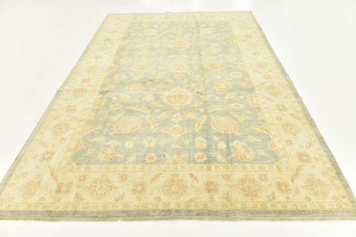 6' 7 x 9' 7 Hand Knotted Peshawar Ziegler Rug