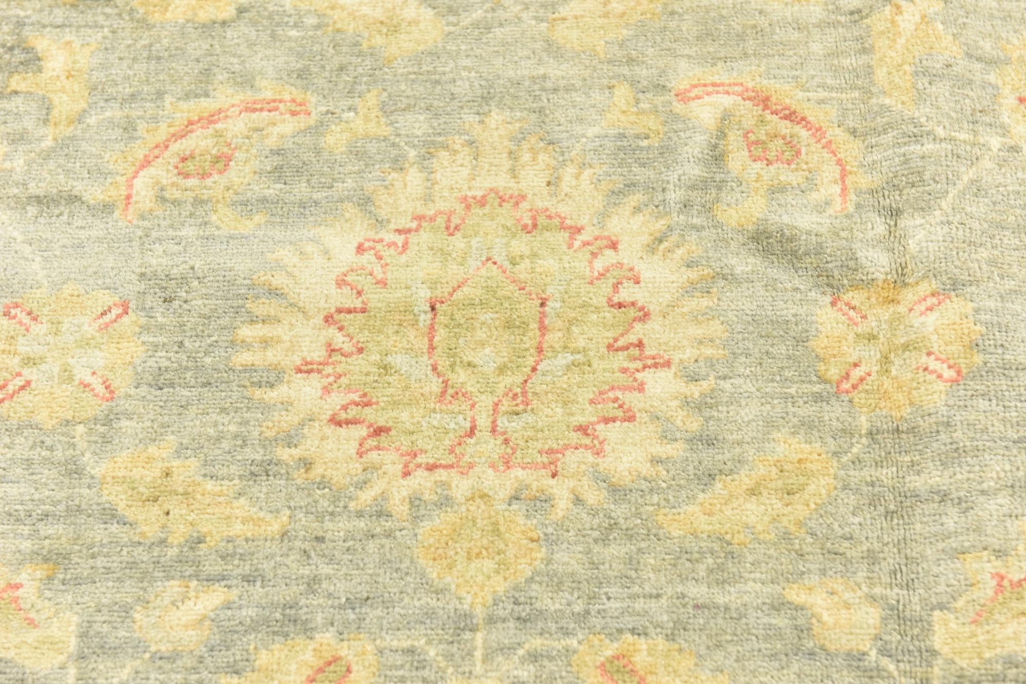6' 7 x 9' 7 Hand Knotted Peshawar Ziegler Rug