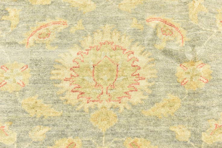 Detail image of 6' 7 x 9' 7 Hand Knotted Peshawar Ziegler Rug