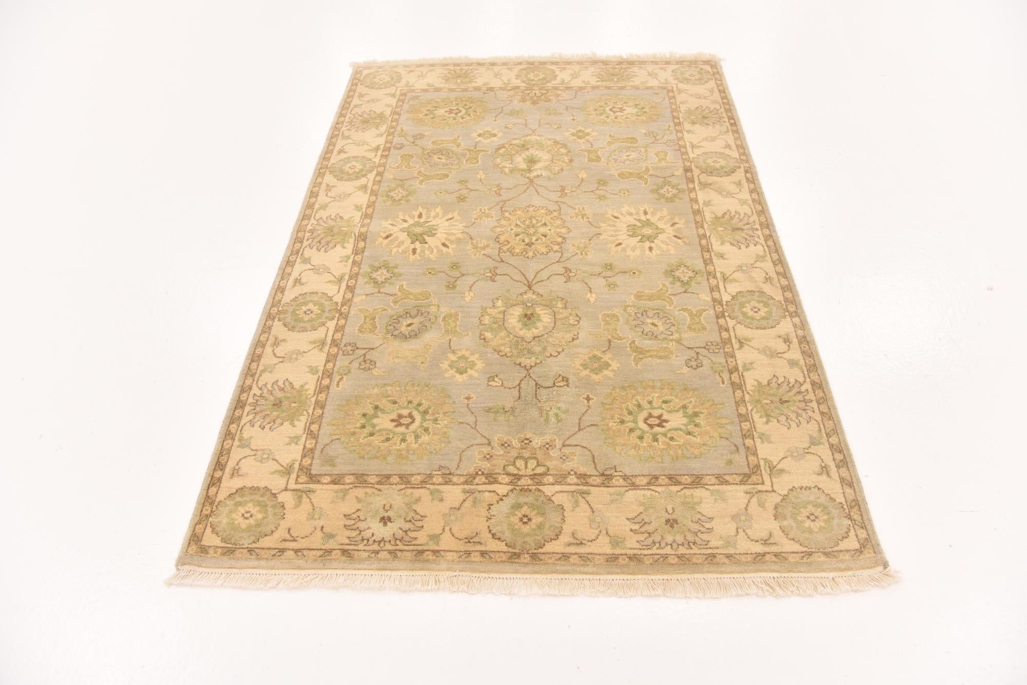 4' 1 x 6' 2 Hand Knotted Peshawar Ziegler Rug
