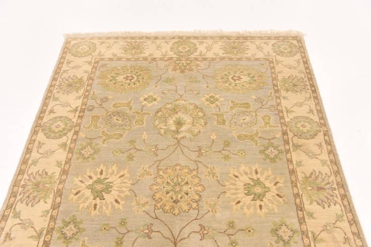 Detail image of 4' 1 x 6' 2 Hand Knotted Peshawar Ziegler Rug