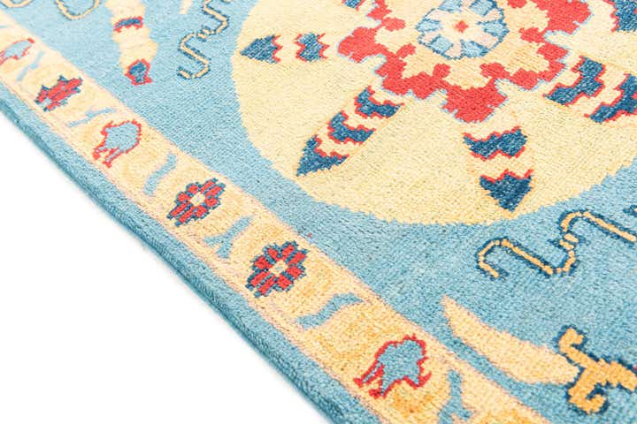 6' 8 x 9' 9 Hand Knotted Peshawar Ziegler Rug