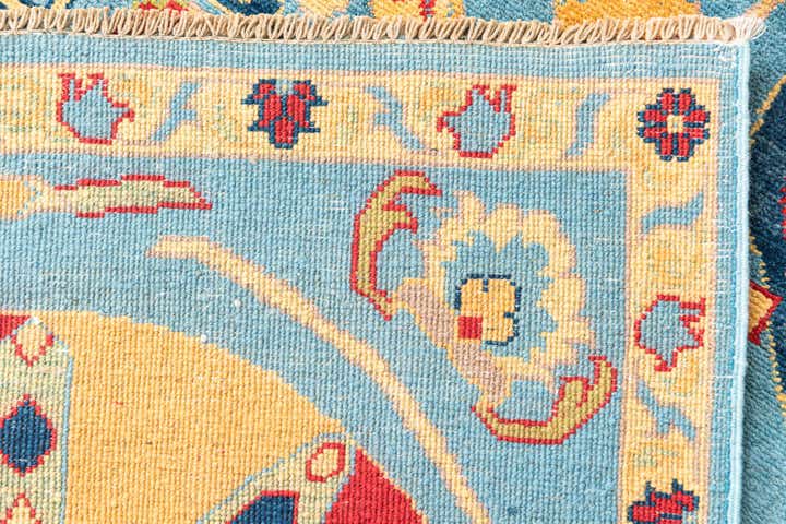 6' 8 x 9' 9 Hand Knotted Peshawar Ziegler Rug