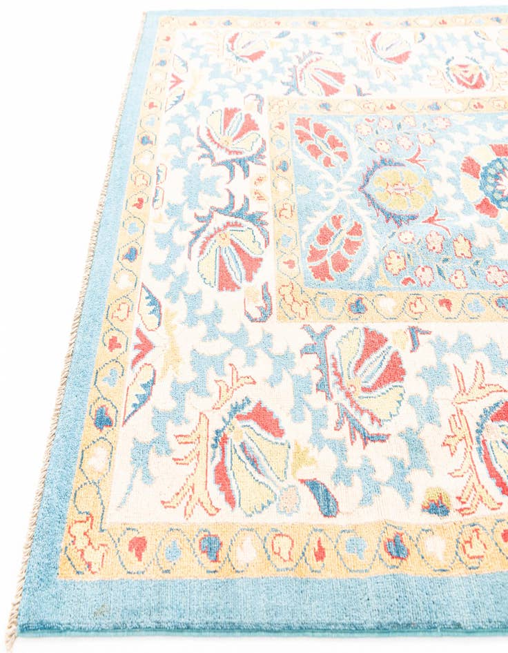 Detail image of 5' x 6' 10 Hand Knotted Peshawar Ziegler Rug