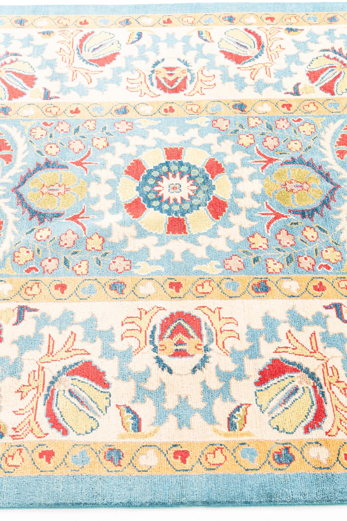 5' x 6' 10 Hand Knotted Peshawar Ziegler Rug