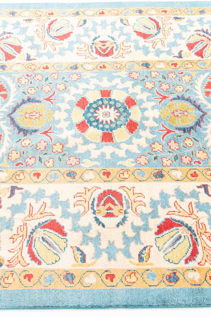 5' x 6' 10 Hand Knotted Peshawar Ziegler Rug
