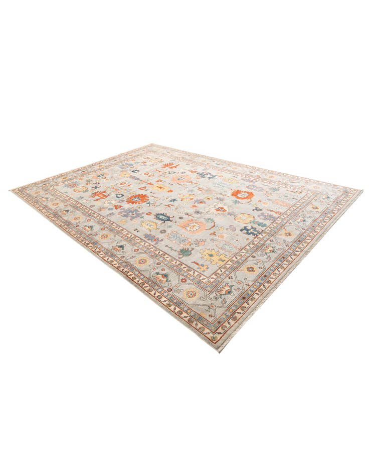 Detail image of 8' 1 x 11' 3  Hand Knotted Peshawar Ziegler Rug