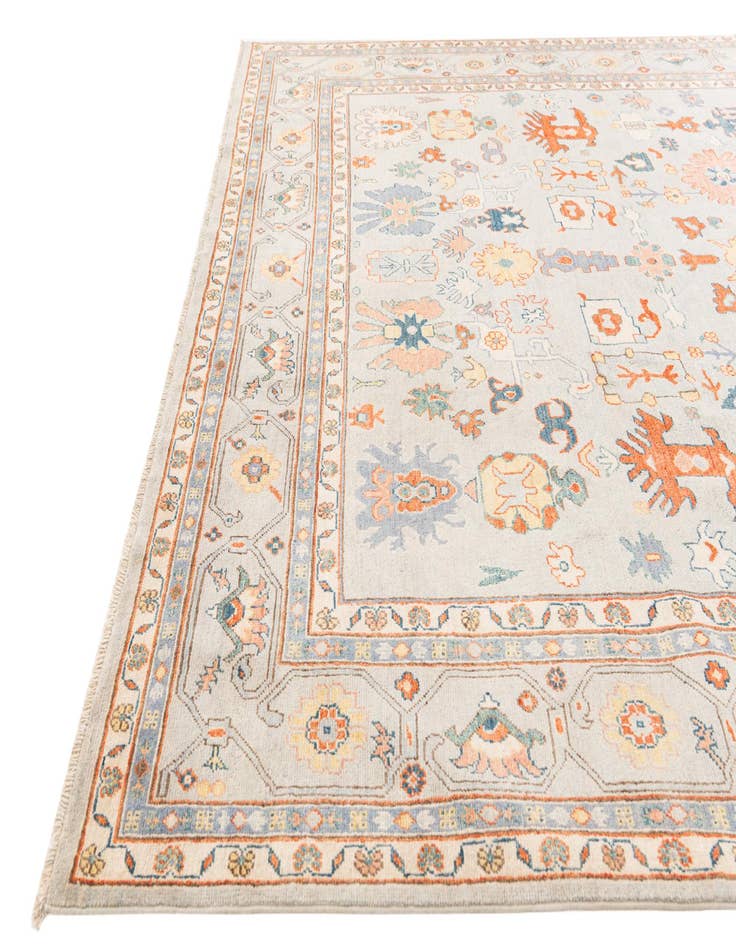 Detail image of 8' 1 x 11' 3 Hand Knotted Peshawar Ziegler Rug