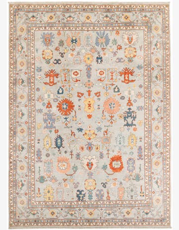 8' 1 x 11' 3 Hand Knotted Peshawar Ziegler Rug