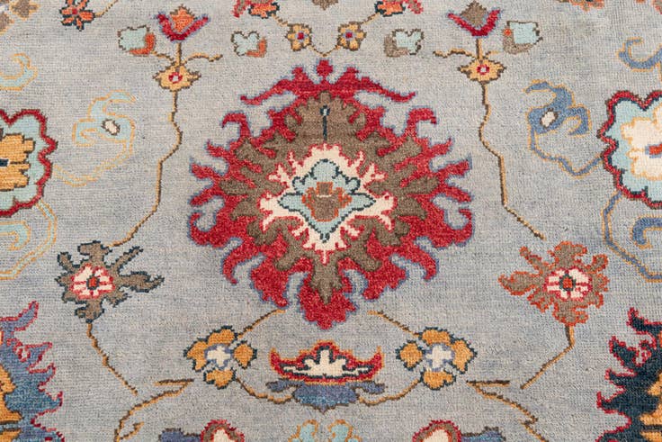 Detail image of 8' 2 x 11' 2 Hand Knotted Peshawar Ziegler Rug