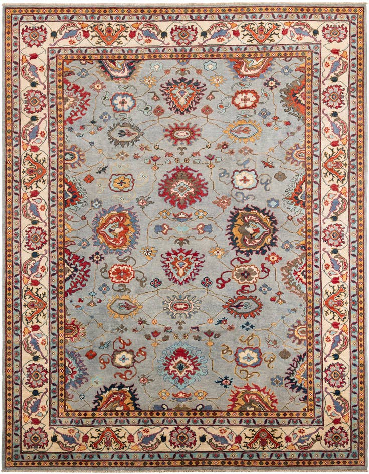 Detail image of 8' 2 x 11' 2 Hand Knotted Peshawar Ziegler Rug