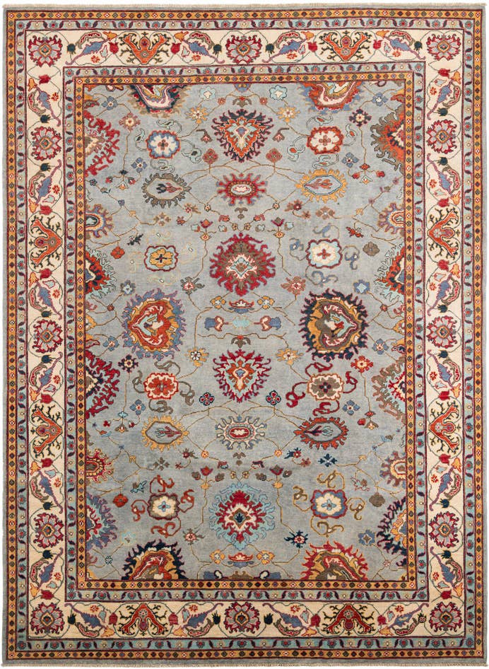 Detail image of 8' 2 x 11' 2 Hand Knotted Peshawar Ziegler Rug