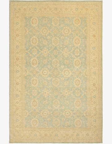 11' 10 x 18' Hand Knotted Peshawar Ziegler Rug