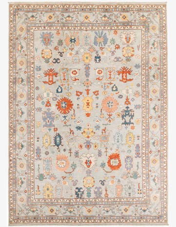 8' 1 x 11' 3 Hand Knotted Peshawar Ziegler Rug