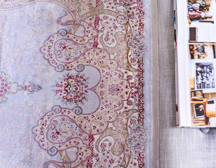 5' x 7' 5 Qom Bamboo Silk Rug