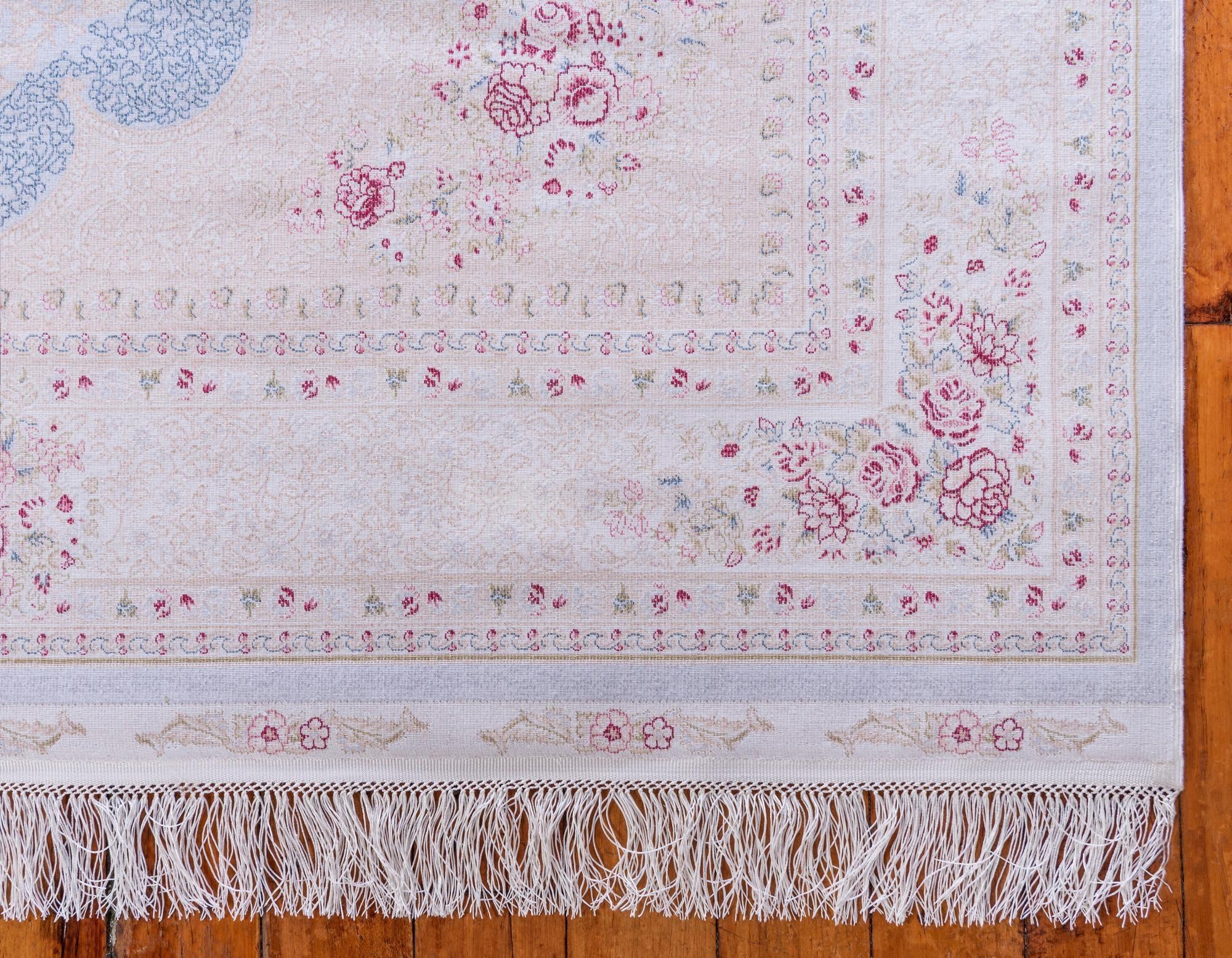 5' x 7' 5 Qom Bamboo Silk Rug