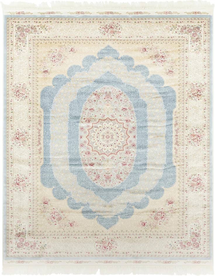 Detail image of 5' x 7' 5 Qom Bamboo Silk Rug