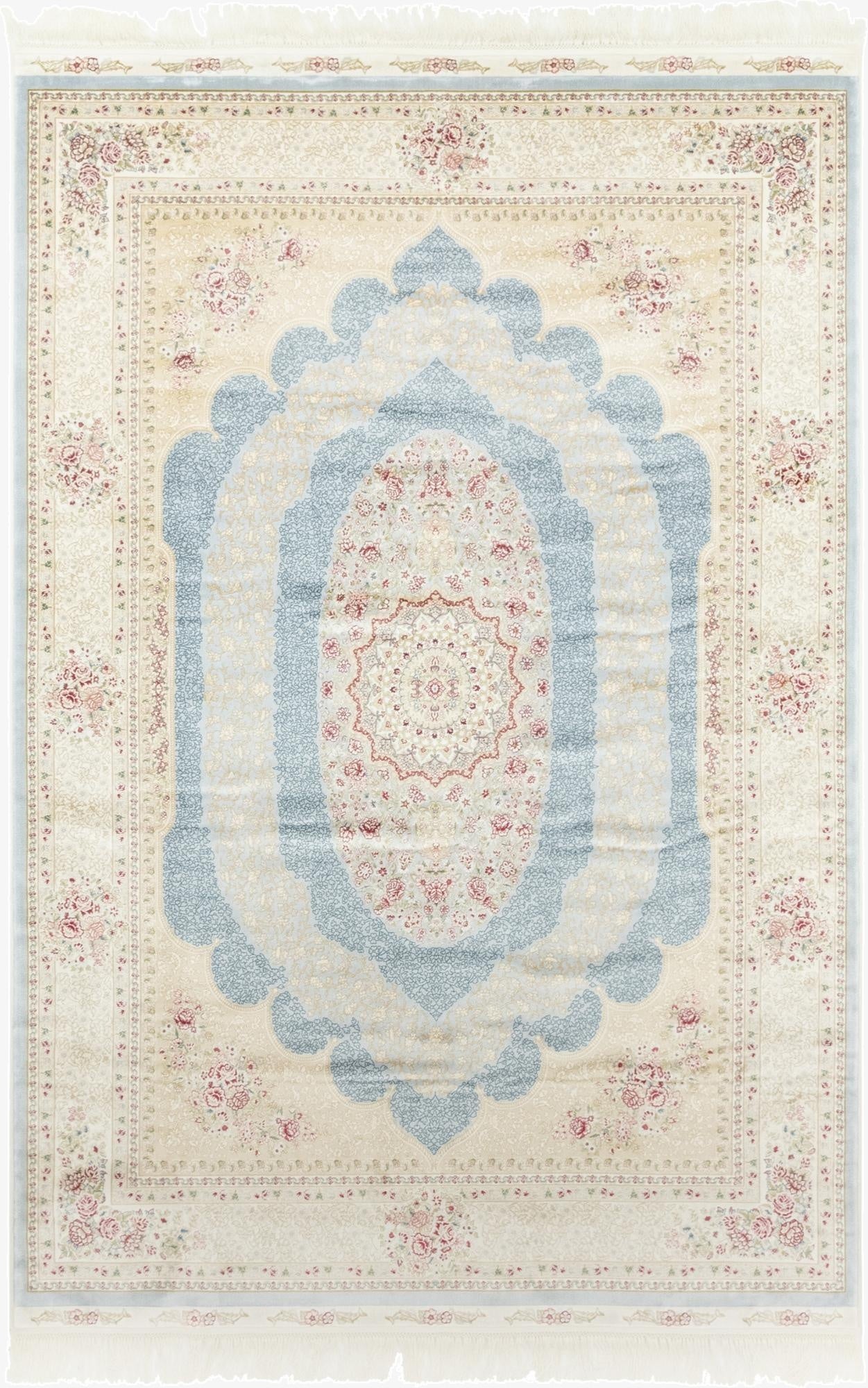 5' x 7' 5 Qom Bamboo Silk Rug