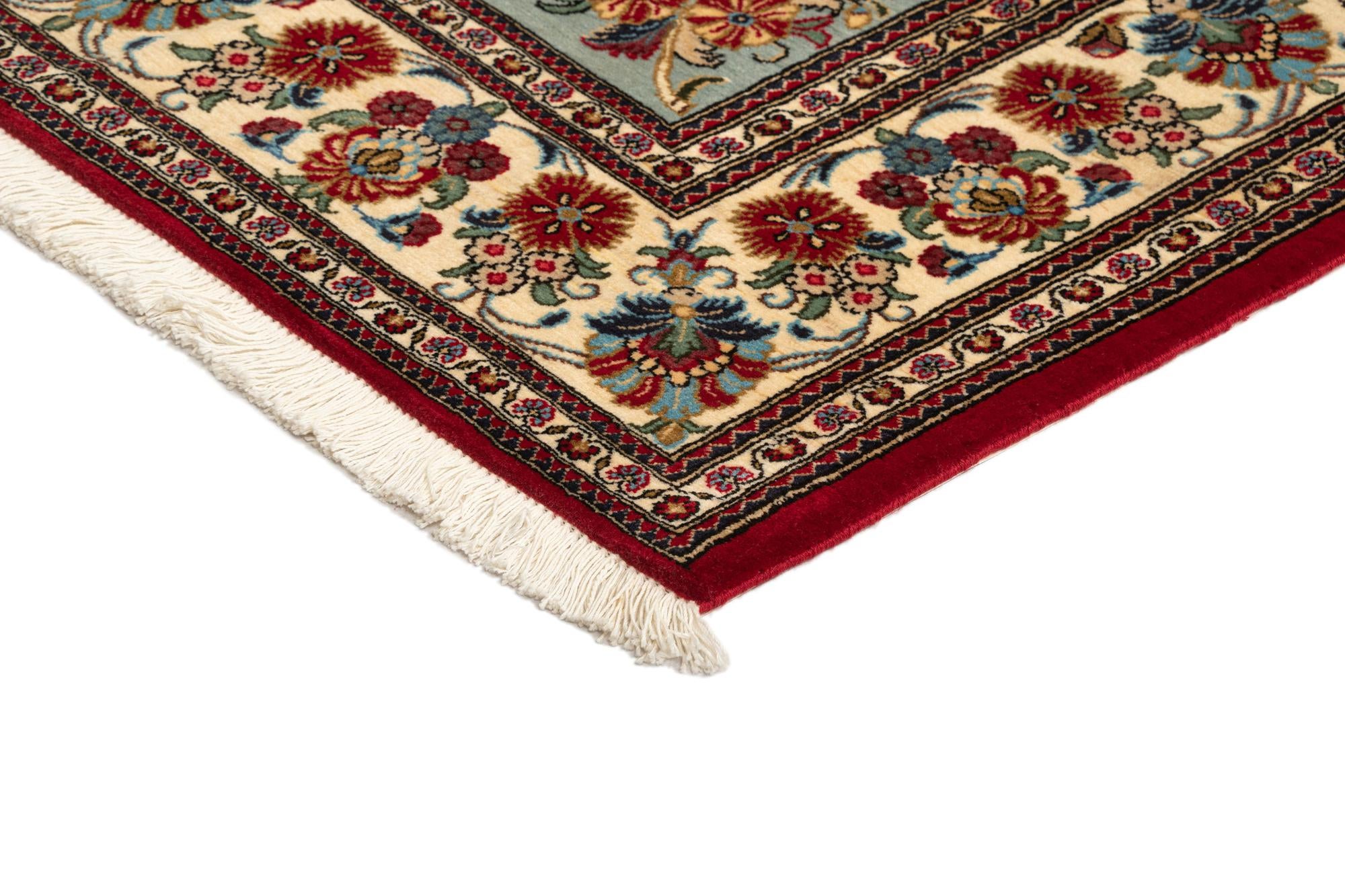 4' 11 x 6' 11 Hand Knotted Qom Persian Rug