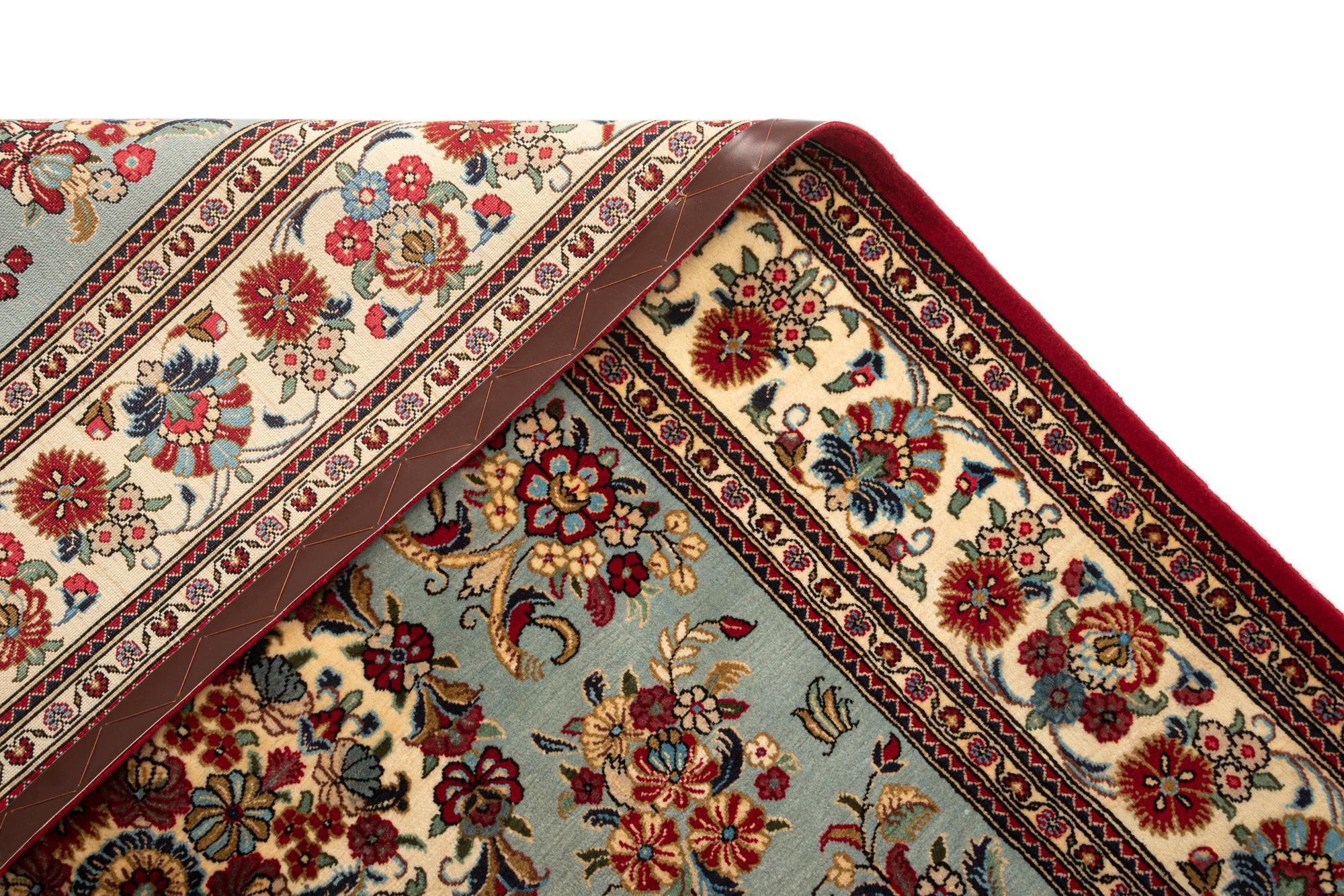 4' 11 x 6' 11 Hand Knotted Qom Persian Rug