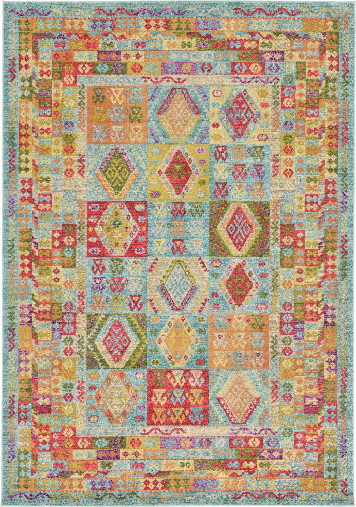 7' x 10' Washable Santa Fe Rug