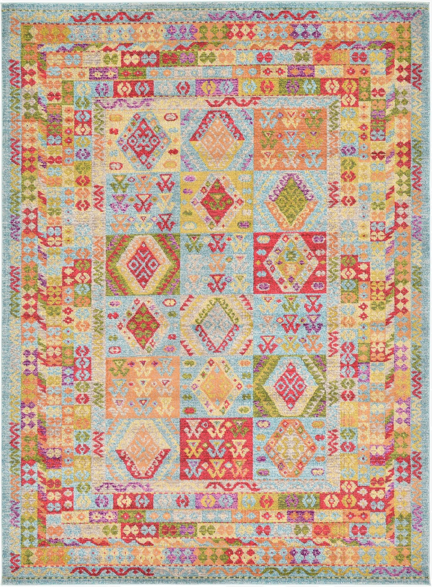 8' x 11'  Washable Santa Fe Rug