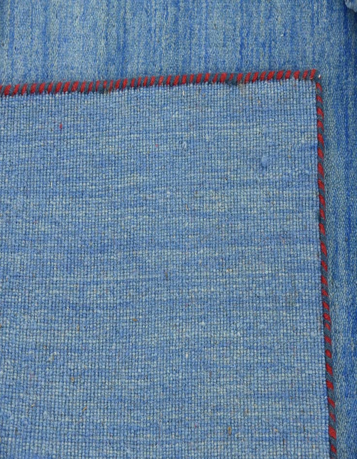 Detail image of  5' 3 x 7' 5  Hand Knotted Solid Gabbeh Wool Rug