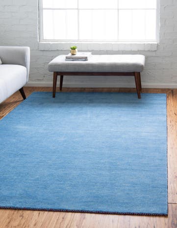 9' 10 x 13' Solid Gabbeh Wool Rug
