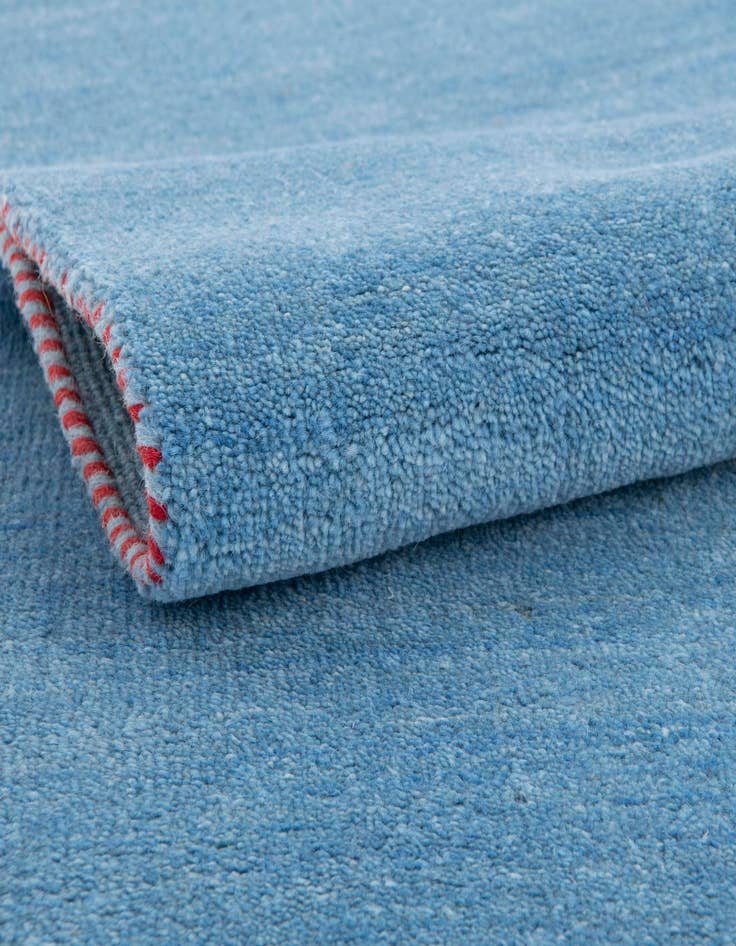 Detail image of 8' 2 x 11' 6  Hand Knotted Solid Gabbeh Wool Rug