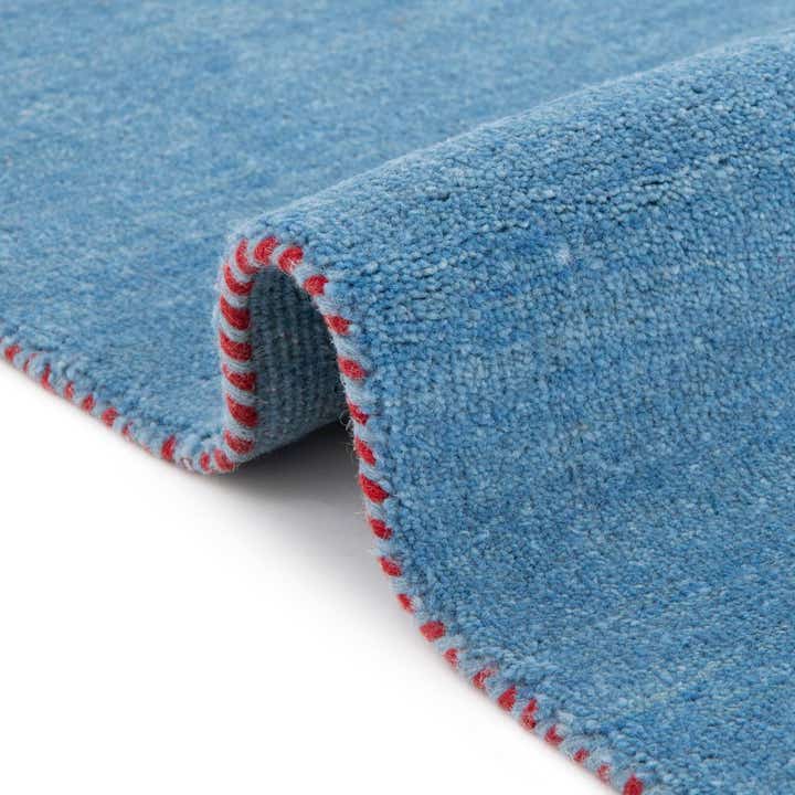 9' 10 x 13' Solid Gabbeh Wool Rug