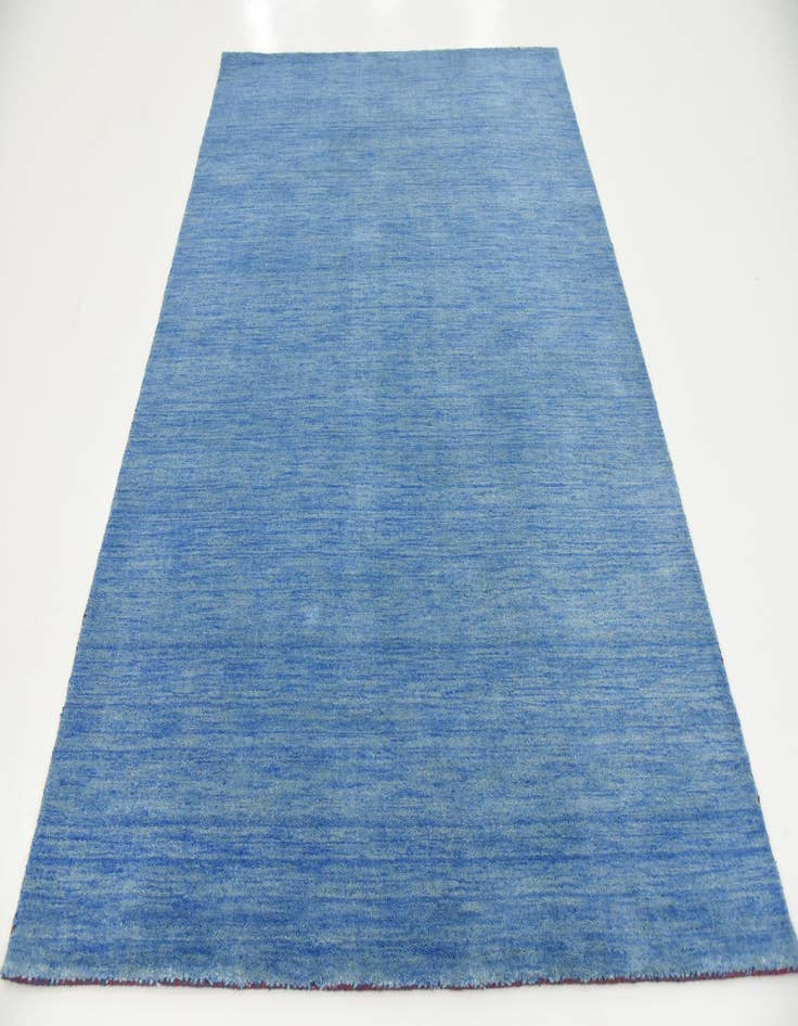 Detail image of  5' 3 x 7' 5  Hand Knotted Solid Gabbeh Wool Rug