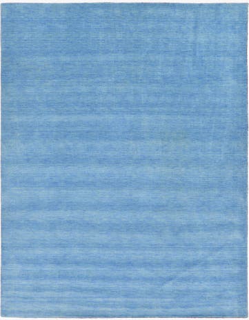 9' 10 x 13' Solid Gabbeh Wool Rug