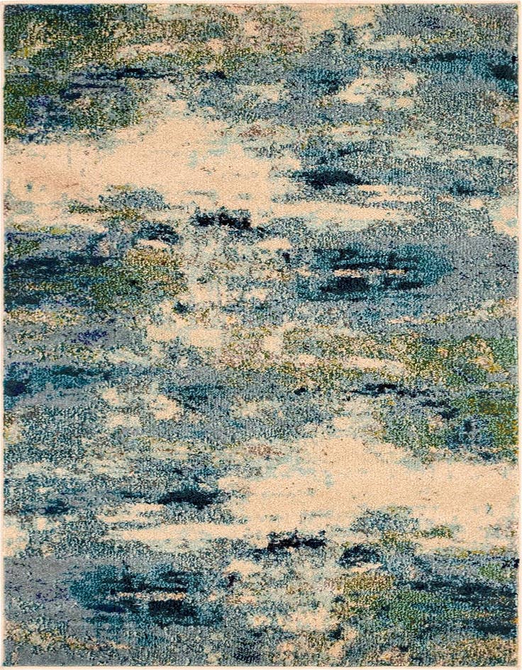 Detail image of 3' 3 x 5' 3 Washable Spectrum Rug