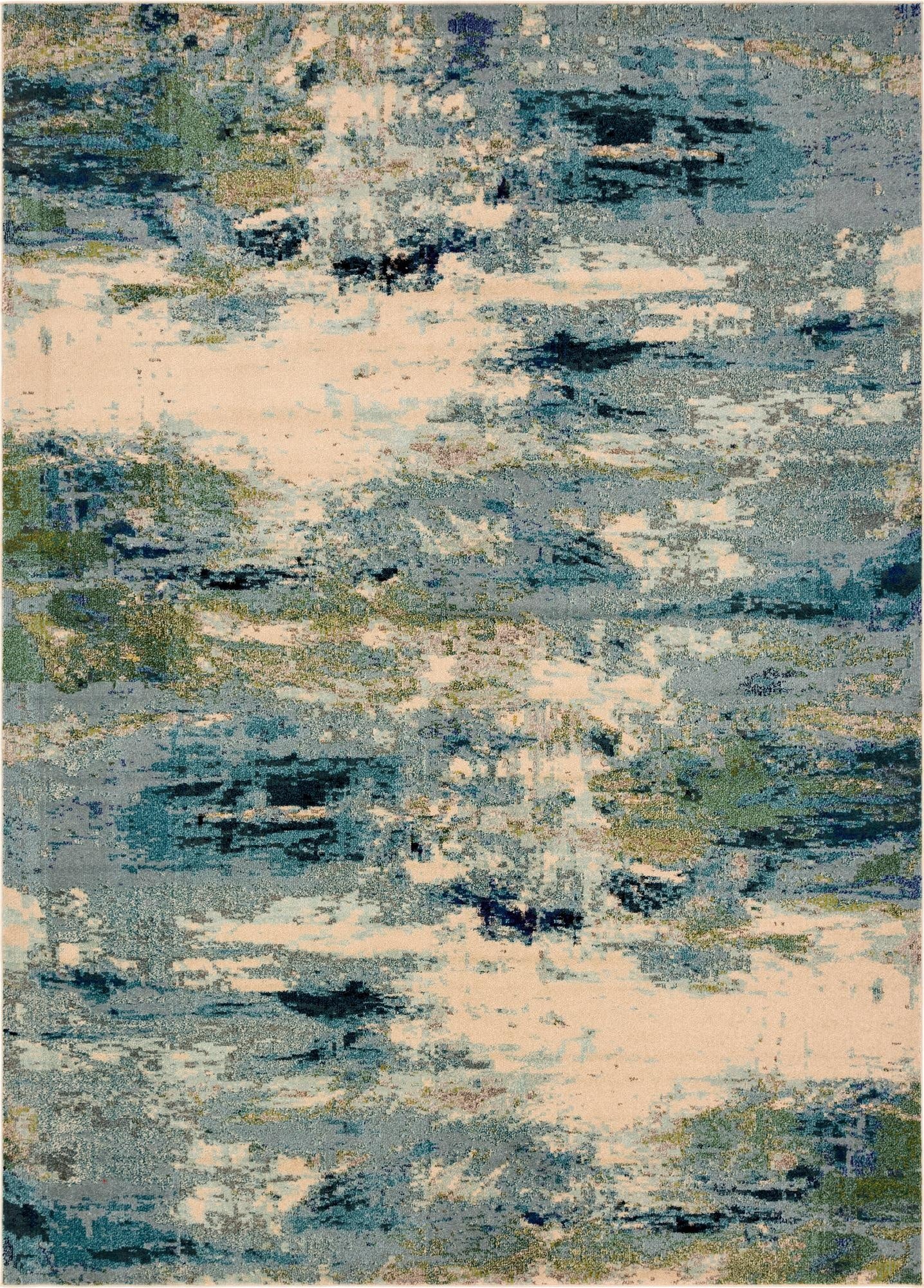 Primary image 9' 6 x 13'  Washable Spectrum Rug