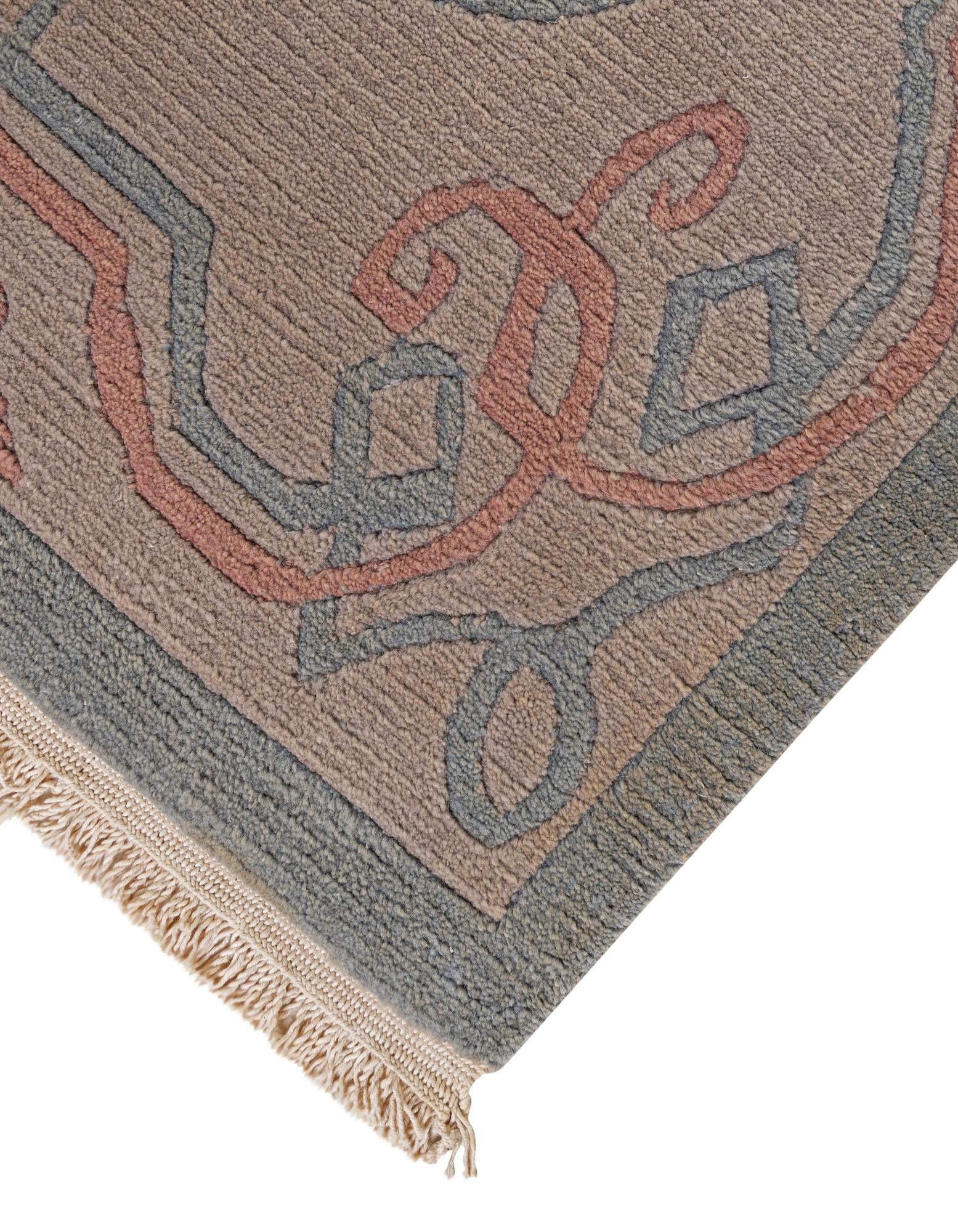 8' 5 x 11' 7 Hand Knotted Tibet Wool Rug