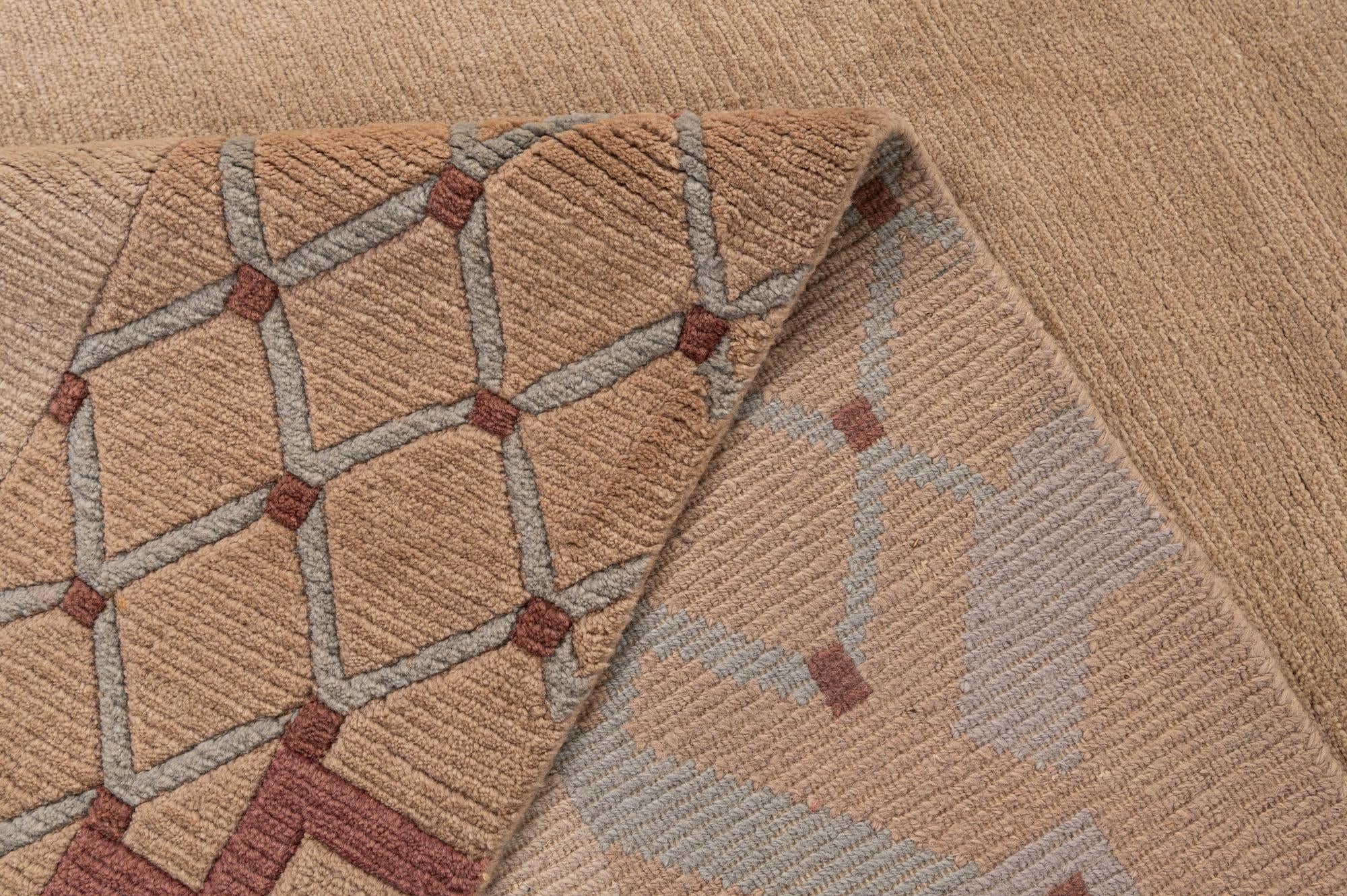 8' 4 x 11' 2 Hand Knotted Tibet Wool Rug