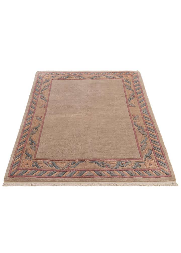 4' 10 x 6' 5 Hand Knotted Tibet Wool Rug