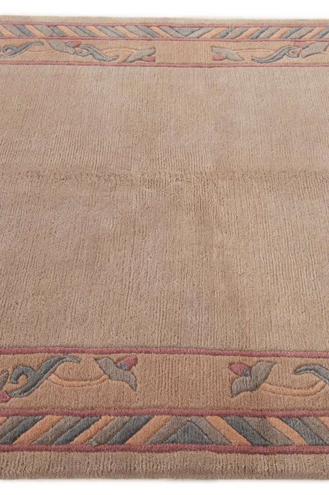 4' 10 x 6' 5 Hand Knotted Tibet Wool Rug