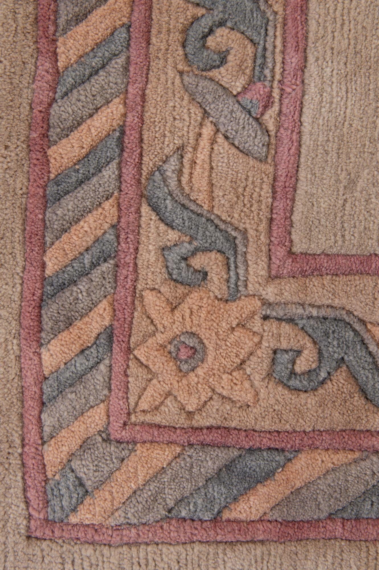 4' 10 x 6' 5 Hand Knotted Tibet Wool Rug