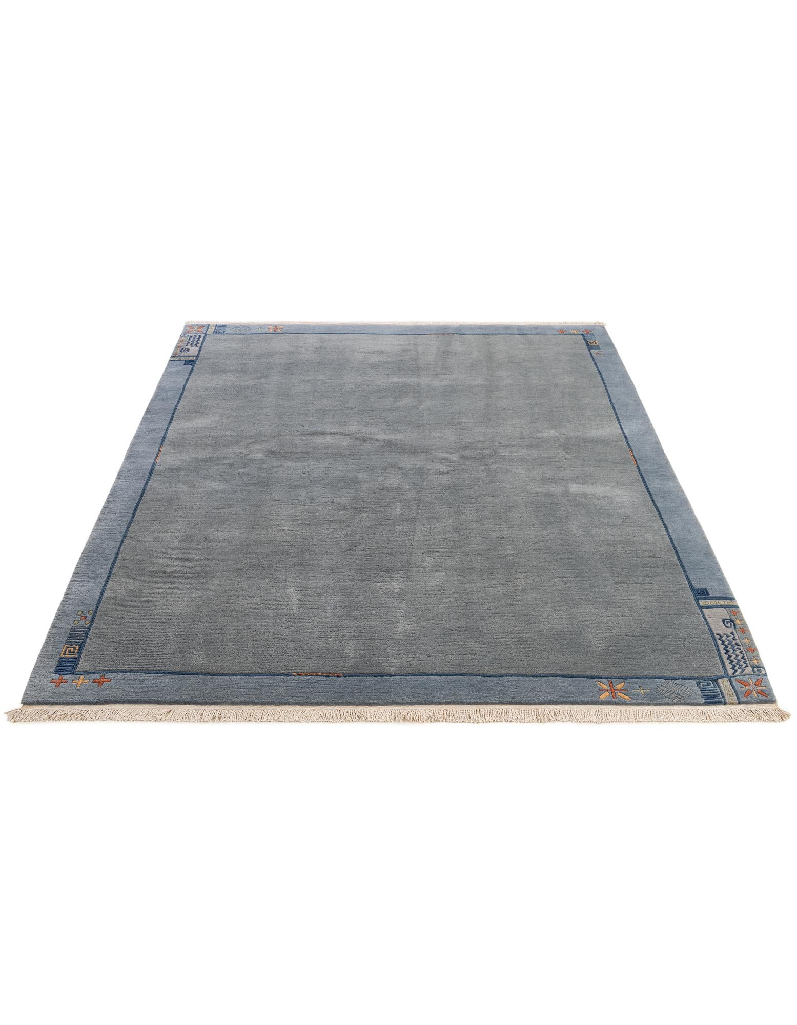 6' 9 x 8' 3 Hand Knotted Tibet Wool Rug