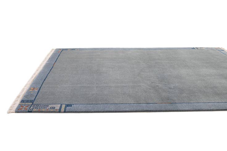 Detail image of 6' 9 x 8' 3 Hand Knotted Tibet Wool Rug