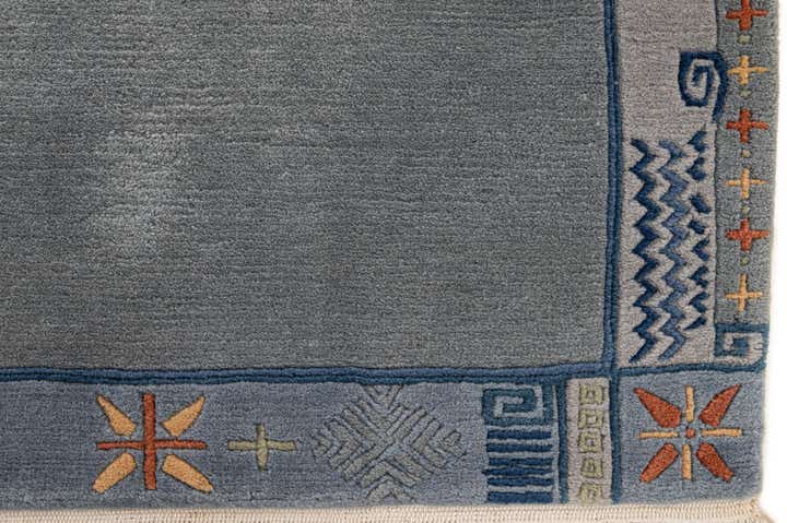 6' 9 x 8' 3 Hand Knotted Tibet Wool Rug