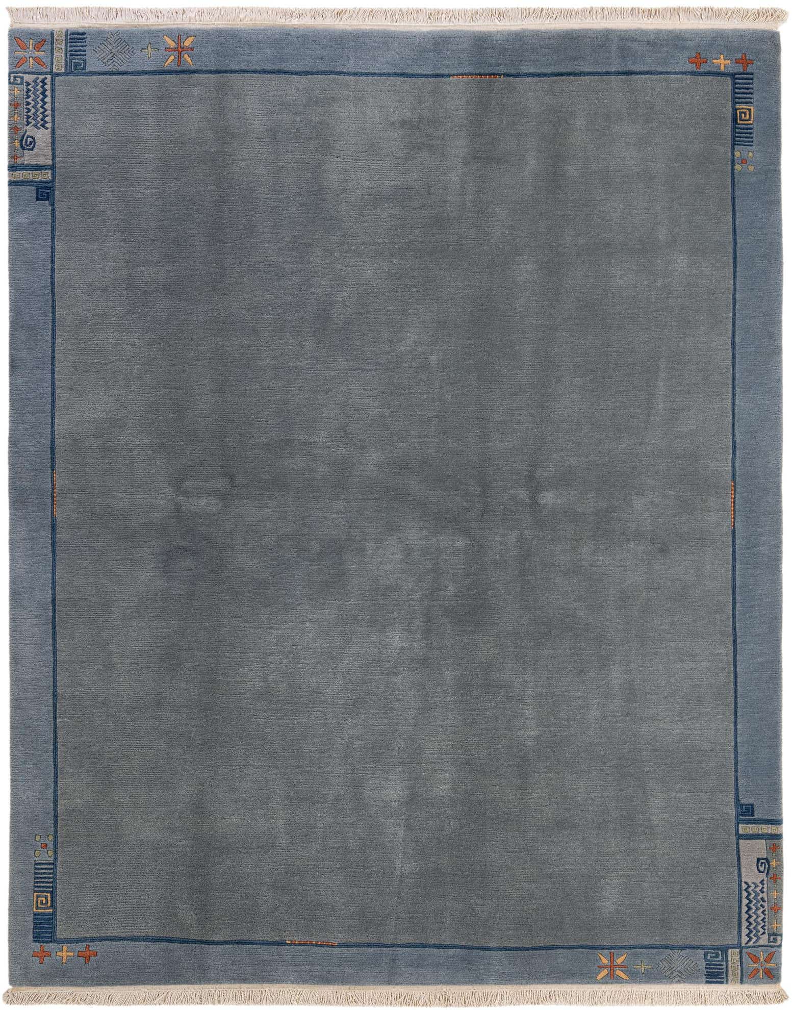 6' 9 x 8' 3 Hand Knotted Tibet Wool Rug