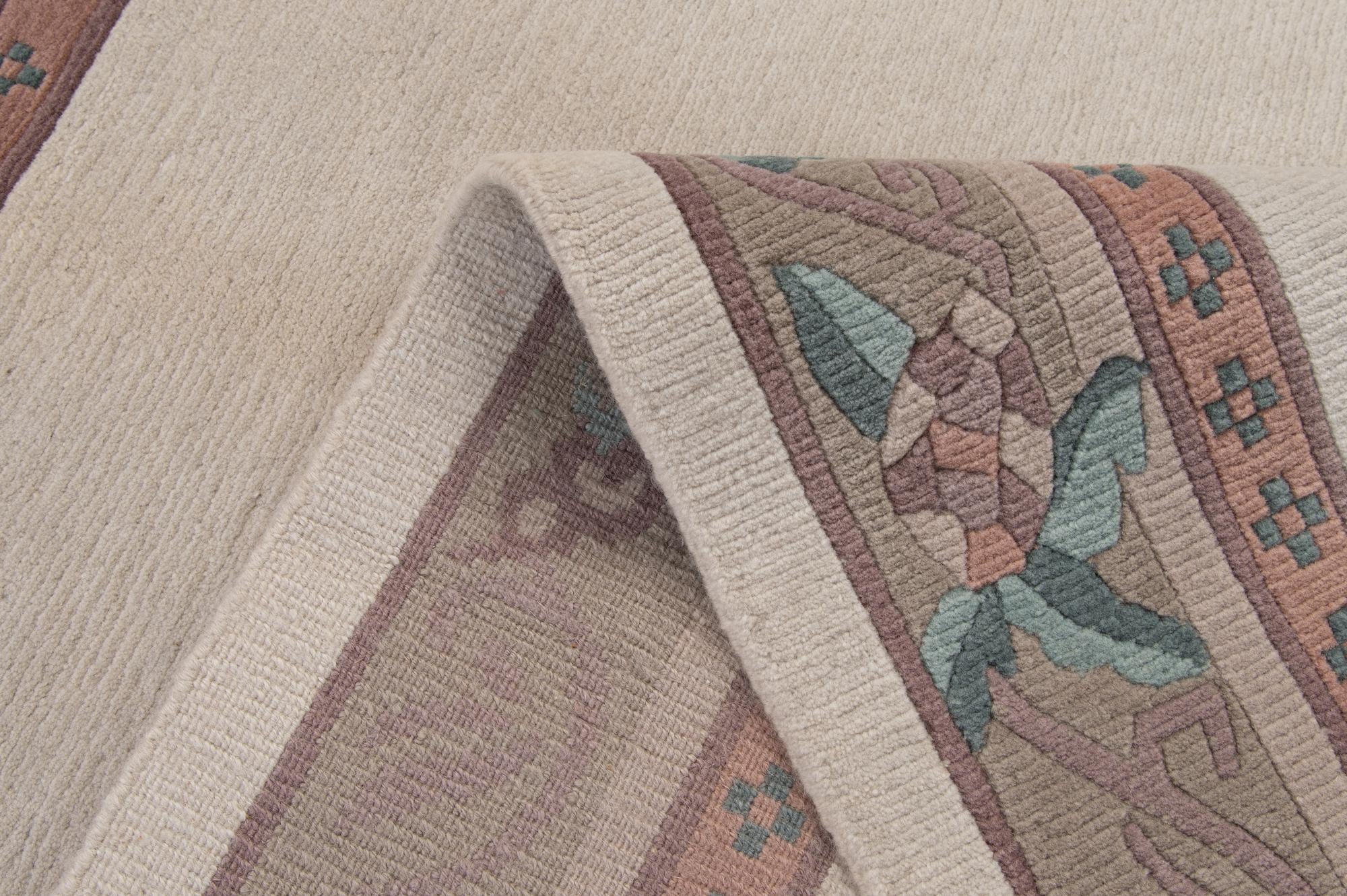 5' 8 x 7' 11 Hand Knotted Tibet Wool Rug